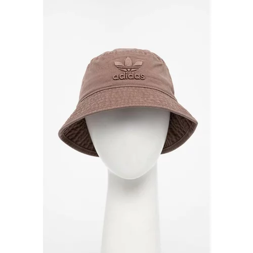 Adidas Pamučni šešir boja: smeđa, pamučni