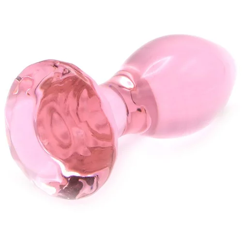 Kiotos glass plug crystal gem pink