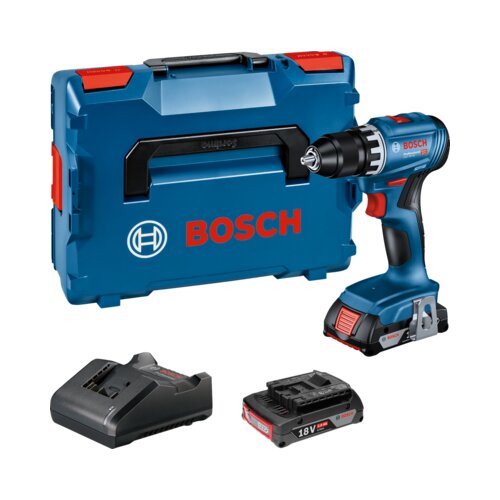Bosch GSR 18V-45 06019K3203 akumulatorska bušilica 18 V 2.0 Ah Li-Ion uklj. 2 akumulatora, uklj. punjač, uklj. kofer Cijene