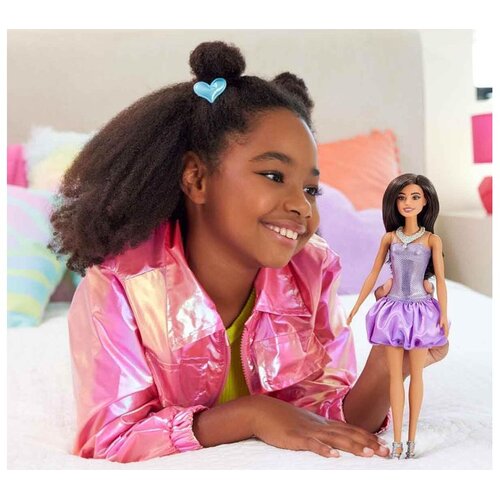 Mattel Barbie Fashionistas lutka svjetlucava večernja odjevna kombinacija ZA6180 Slike