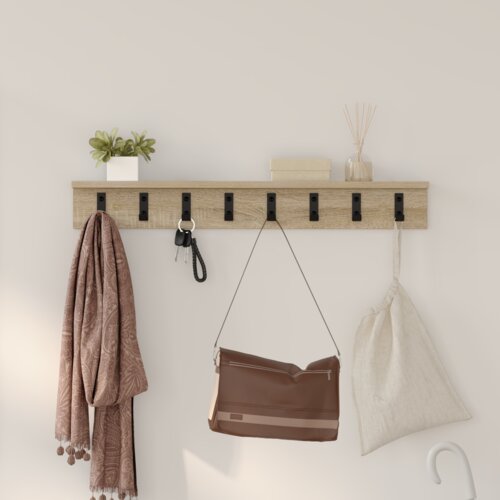vidaXL Nadwyčajna obešalnik za plašče sonoma hrast 80 x 10.5 x 10.5 cm Cene