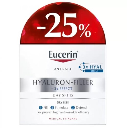 EUCERIN&amp;reg; Dnevna krema za suvu kožu Spf15 Hyaluron-Filler, 50ml Slike
