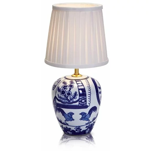 Markslöjd plavo-bijela Stolna lampa Goteborg, visina 33 cm