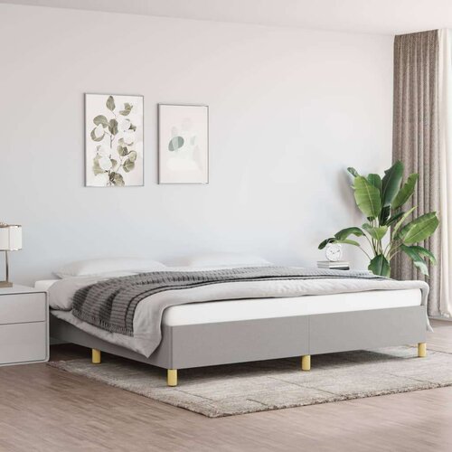  Za krevet svjetlosivi 200 x 200 cm od tkanine Slike