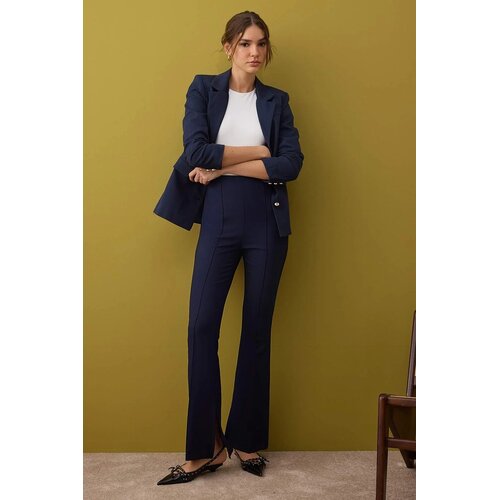 TRENDYOLMILLA ženske pantalone Twoaw26Pl00043, tamnoplava Slike