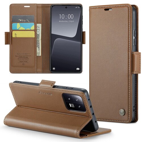 INORCO CASEME 023 Series Anti-Drop telefonska torbica za Xiaomi 13 PU usnjena prevleka, zaščitna torbica z blokiranjem RFID, (22033592) Cene