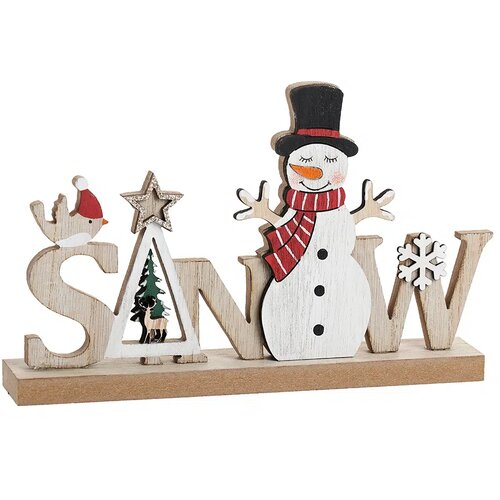  Nipper, novogodišnja dekoracija, drvena, Snow, 14cm ( 751621 ) Cene
