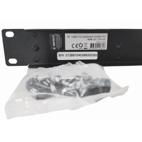 Gembird 19C-CM-03 19 cable management system, 1U Cene