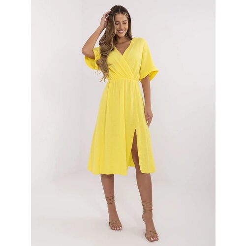 Italy Moda Dress-MI-SK-121008.84-yellow Slike