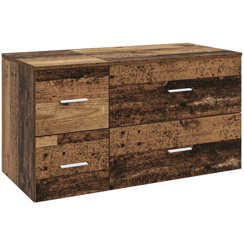  Set namje&amp;scaron;taja za kupaonicu 2 kom. Staro drvo Konstruirano drvo Smeđa 62,5 x 44,5 x 50 cm Slike