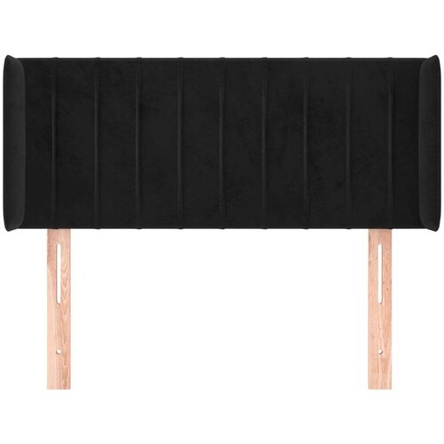  Uzglavlje s u&amp;scaron;ima crno 83x16x78/88 cm bar&amp;scaron;unasto Slike