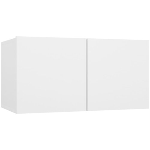 Maison Chic Viseča TV omarica - TV enota - Televizijska omarica bela 60x30x30 cm, (21698856) Slike