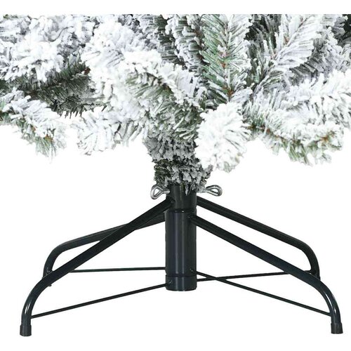 VidaXL Umjetno božićno drvce s nogom with LEDs s stalakom 240cm PVC Slike