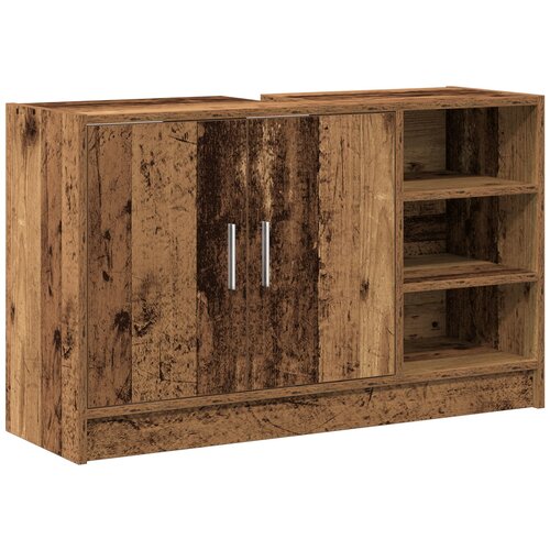 VidaXL ormar za sudoper Staro drvo 90x29x55 cm Konstruirano drvo Slike