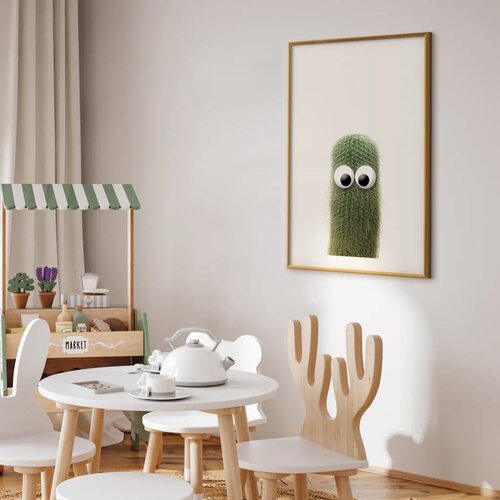  Plakat Prickly Friend 60x90 Zlatni okvir s margom Slike