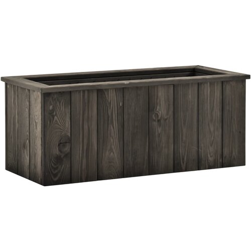 vidaXL Visoka greda temno siva 74x32x30 cm trdna borovina Cene