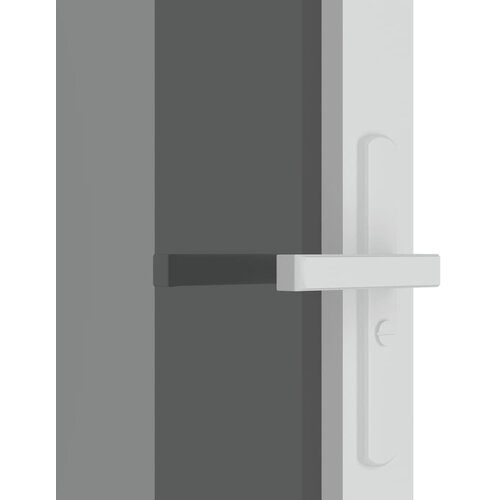  Unutarnja vrata 102,5x201,5 cm bijela od ESG stakla i aluminija Slike