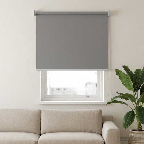  Roleta za&amp;scaron;tita od UV zračenja Svjetlosiva 60 x 140 cm Poliester Slike