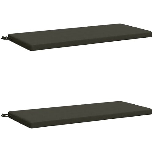  Jastučići za klupe - 2 dijela SOEST 100% poliester Antracit - Antracit 110 x 50 x 5 cm Melange Cijene