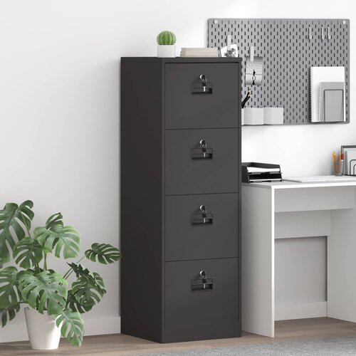 Kabinet za datoteke s ladicama Crna 45,5 x 42 x 139 cm Cijene