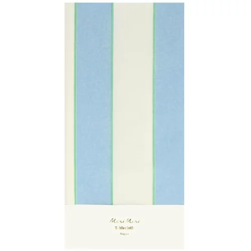 Meri Meri Stolnjak 137x259 cm Pale Blue Stripe –