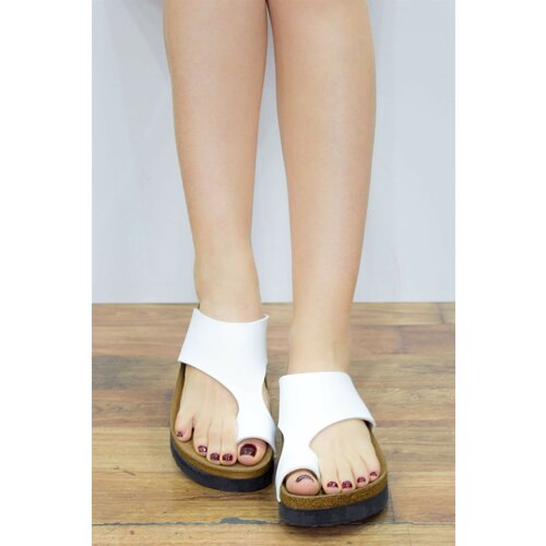 Fox Shoes White Women's Slippers Slike