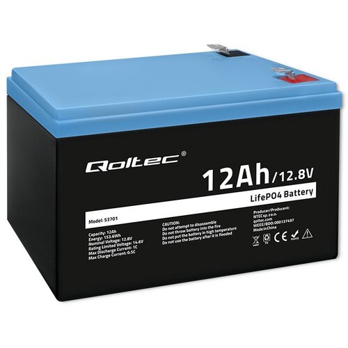 Qoltec LiFePO4 Lithium-Iron-Phosphate Battery 12.8V 12Ah 153.6Wh with BMS Cijene