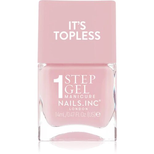 Nails Inc. It&amp;rsquo;s Topless gel lak za nokte za dugotrajni efekt nijansa Florence 14 ml Slike