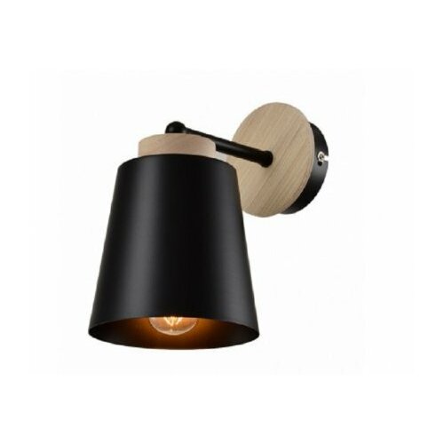 Vesta 425 zidna lampa 1*E27 crna/drvo outlet Cene