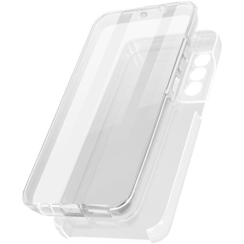 AVIZAR Samsung Galaxy S21 FE 360&deg; Integral Shell Case: mehka sprednja stran in trda zadnja stran - prozorna, (20629962) Cene