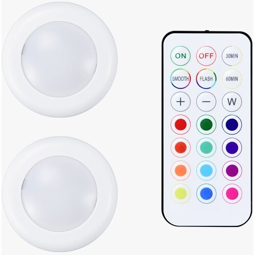 Bambu Lab remote controlled 16-color rgbw puck lights (2pcs) (B-KC007) Cene