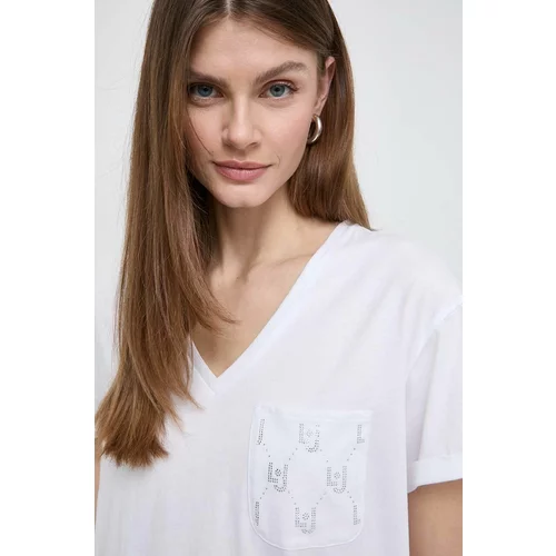 Liu Jo Pamučna majica za žene, boja: bijela
