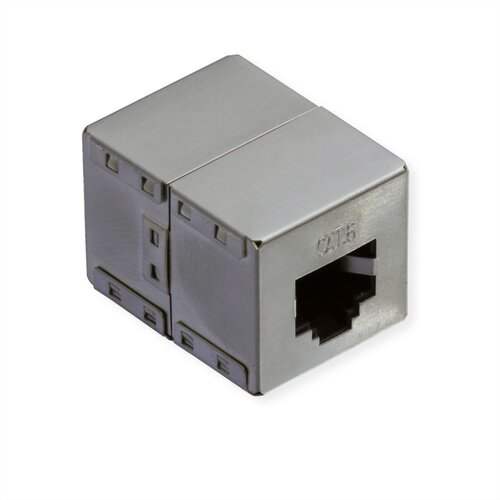 Secomp Value RJ45 Modular Coupler Cat6, STP, shielded, silver Slike