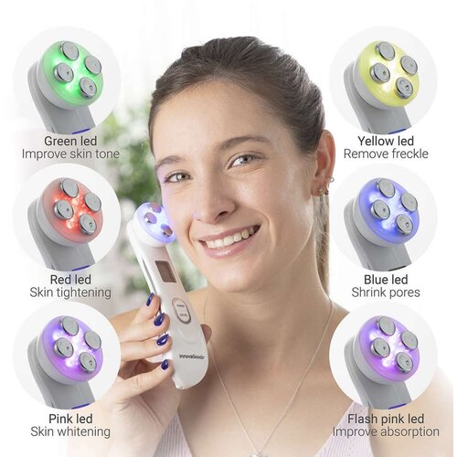 InnovaGoods Masažer za lice s radiofrekvencijom, fototerapijom i elektrostimulacijom Wace Cijene