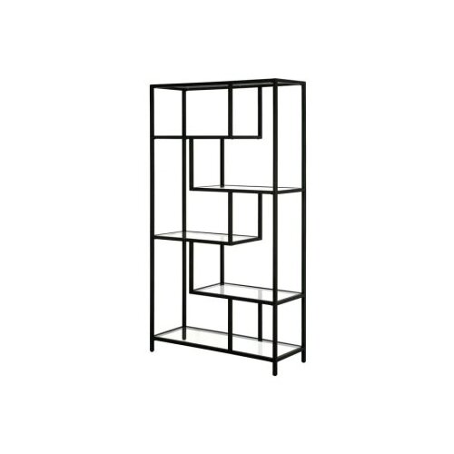 Hanah home By-30 - black, transparent blacktranparent bookshelf Cene