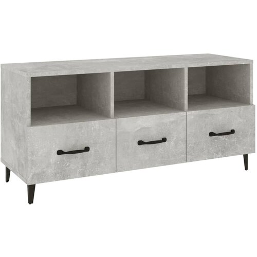 Maison Chic TV omarica - TV stojalo - Televizijska omarica betonsko siva 102x35x50 cm konstruiran les, (21700054) Cene