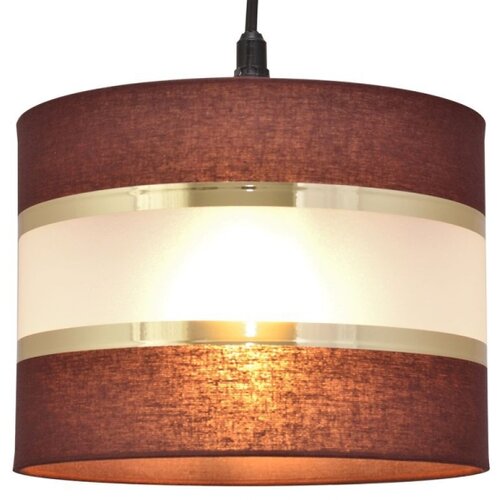  Luster na sajli HELEN 1xE27/15W/230V prečnik 20 cm braon/crna/zlatna Slike