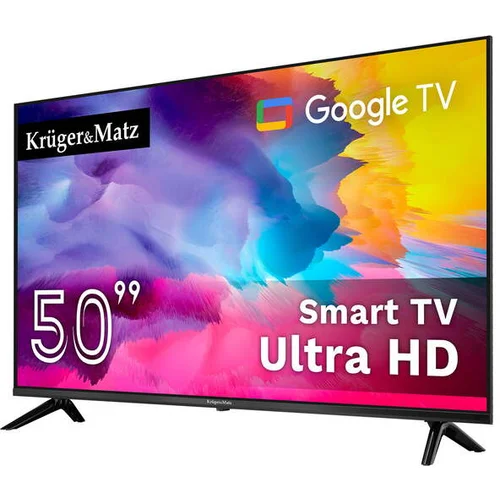 Kruger matz KRUGER&MATZ d-LED Ultra HD WIFI pametni televizor SMART TV Google DVB-T2/S/T/C HEVC 50 KM0250UHD-SA