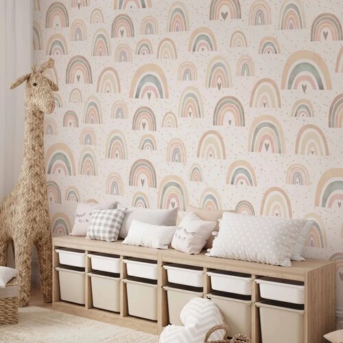  Foto tapeta - Rainbows and Hearts 500x350 Standard Slike
