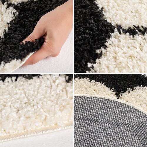 Ayyildiz Carpets Črna/kremno bela otro&amp;scaron;ka preproga &amp;oslash; 100 cm Fun &amp;ndash; Slike