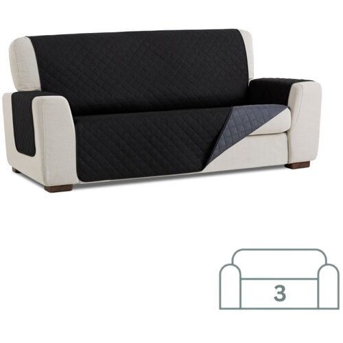 SOFA dvostransko pregrinjalo za trosed - kavč 160x200 cm črna / temno siva eu kvaliteta Cene
