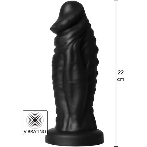 Hidden Desire Extreme Vibrating Devil Monster Dildo Black Cene