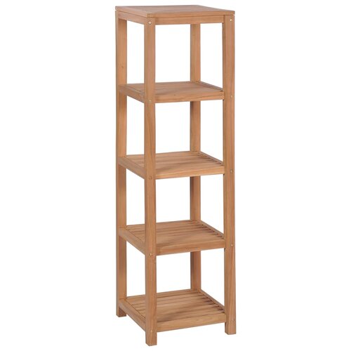The Living Store kopalniško stojalo 4-nadstropno trdna tikovina 42x42x165 cm - stojalo za shranjevanje, (21493772) Cene