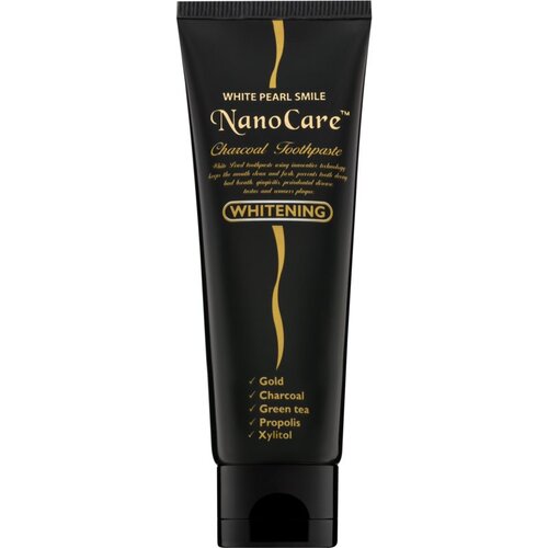 White Pearl NanoCare Whitening pasta za zube s nanočesticama zlata i aktivnog ugljena 100 g Slike
