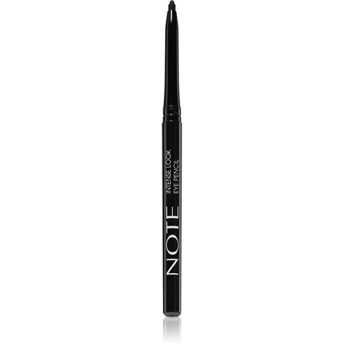 Note Cosmetique Intense Look Eye Pencil vodoodporni svinčnik za oči Black 0,35 g