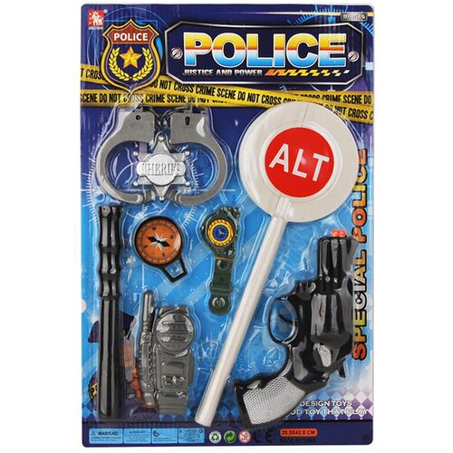 Policijski komplet za djecu – Set s 8 dodataka za igru uloga 👮‍♂️🔫 - Model 02 Cijene