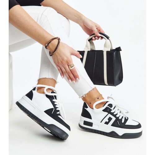 Gemre Black and white thick-soled sneakers Galit Cene