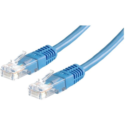 Roline 21.15.0554 RJ45 omrežni kabel\, patch kabel cat 5e u/utp 3.00 m modra 1 kos, (20420168) Cene