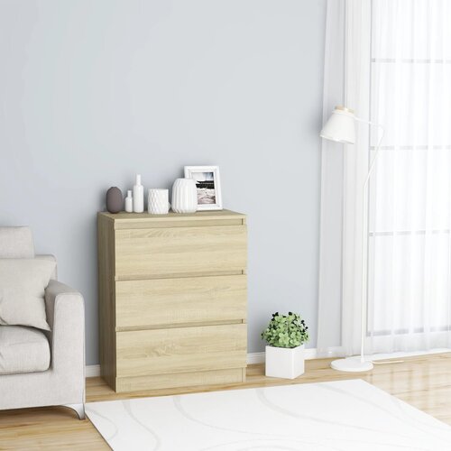  Komoda boja hrasta sonome 60 x 35 x 76 cm od konstruiranog drva Cijene