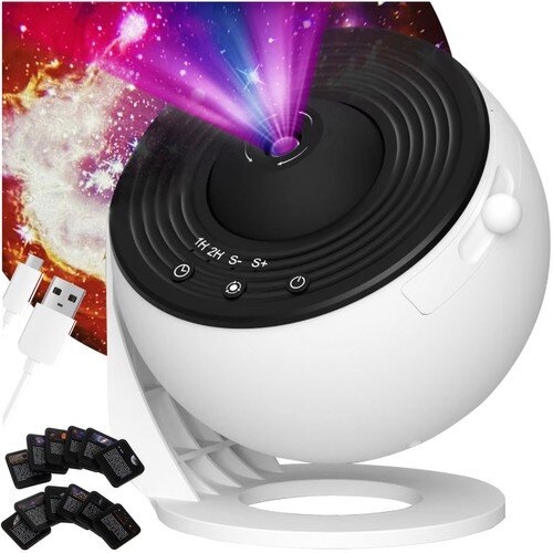  LED zvezdni projektor - planetarij + nočna lučka, 12 diapozitivov Cene